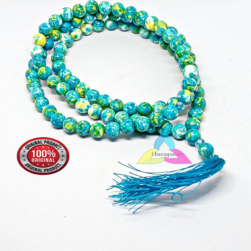 TASBIH BATU PIRUS NEVADA BIRU ASLI ISI 99