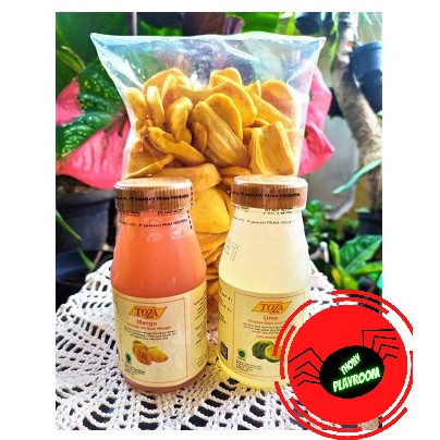 Kripik Nangka + 2 Botol Jus Toza 250ml - Keripik Nangka