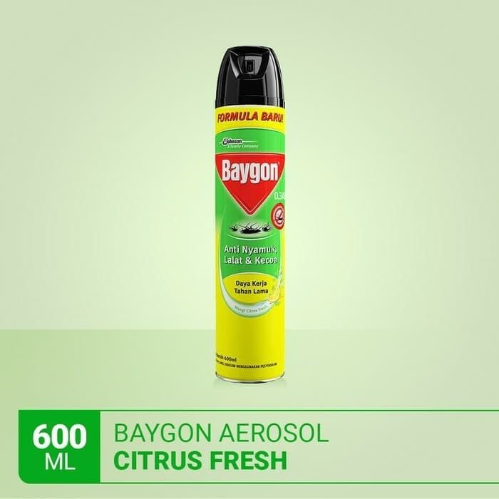 baygon spray citrus fresh double nozzle 600 ml