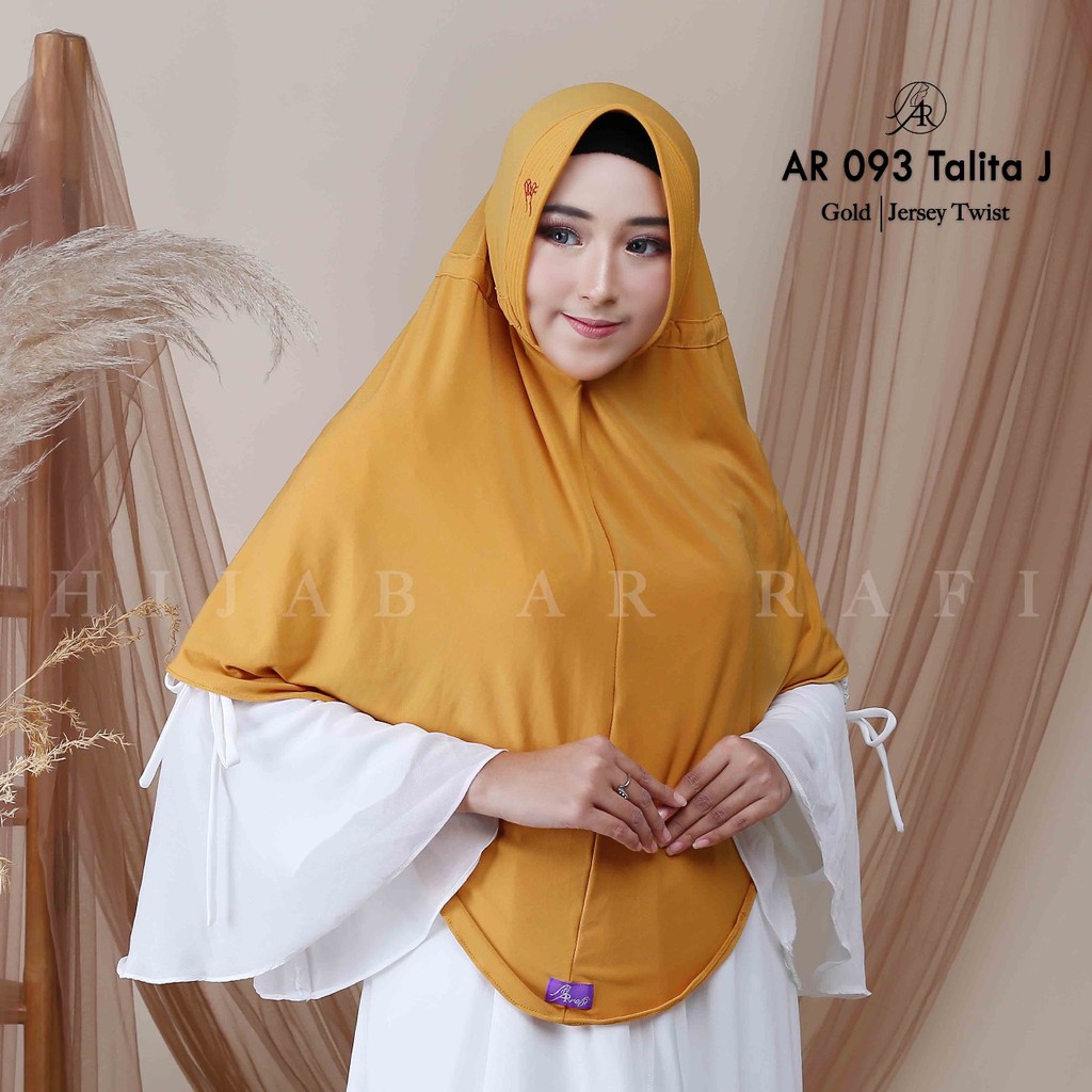 Hijab Jilbab Kerudung Arrafi Instant bergo Jumbo Syari Serut Daily by Hijab Ar Rafi AR 93 Jumbo New-6
