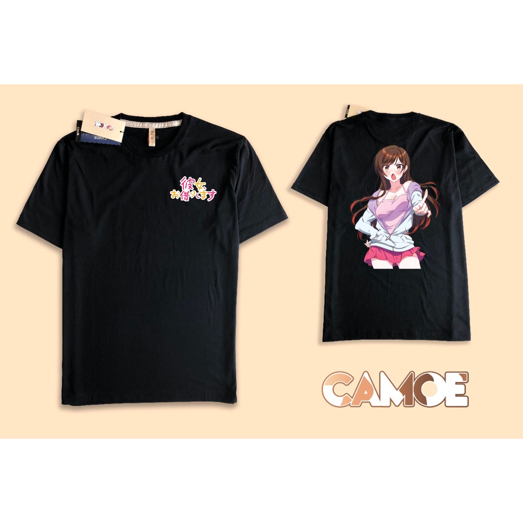 kaos depan belakang Anime Kanojo Okarishimasu Chizuru Mizuhara