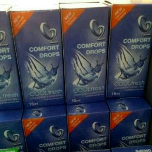 o2 comfort drops by omega eyecare cairan atau obat tetes pelembab mata bagi pengguna softlens