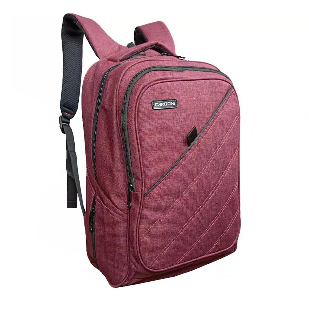 Tas Ransel CARBONI BACKPACK 050, Tas Sekolah, Tas Kerja, Tas Travel bahan Tebal  Original