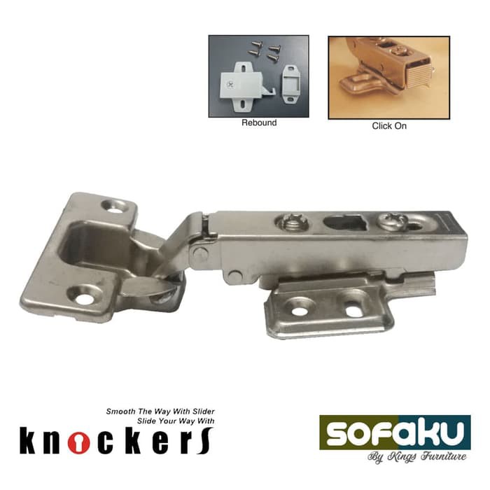 KNOCKERS Engsel Lemari Pintu Push To Open PTO-01