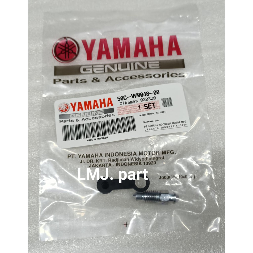 BAUT NEPEL BUANGAN STELAN ANGIN REM DISK KALIPER BELAKANG JUPITER MX 135 MX KING 150 ORI 50C-W0048-0