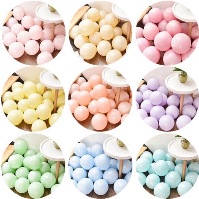 Balon Latex Warna Pastel / Balon Macaron murah