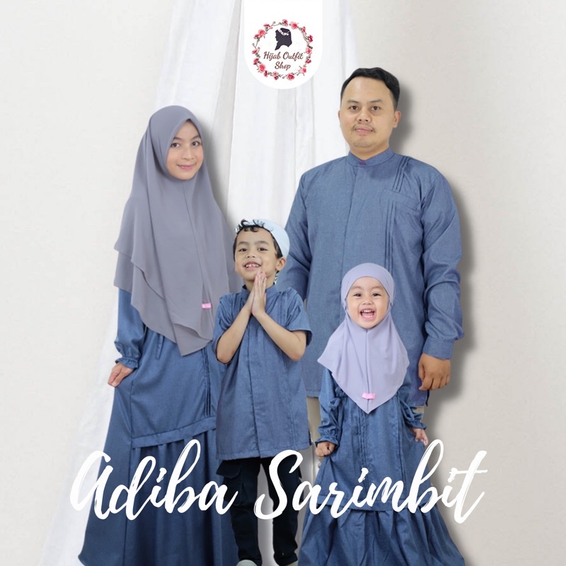 Adiba family set / gamis koko sarimbit couple ayah ibu anak