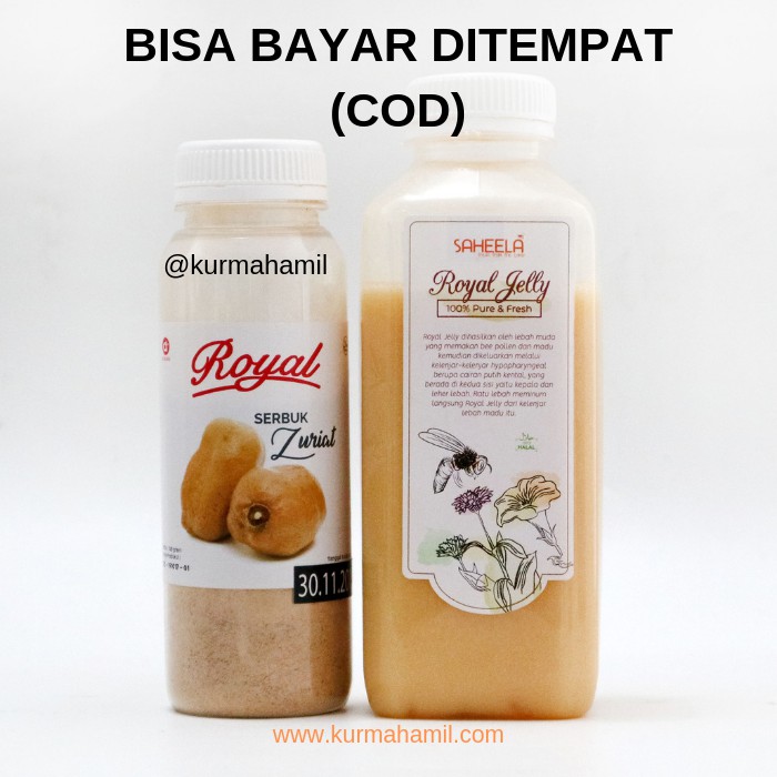 

Paket Promil “Serbuk Kurma Muda 60g+ Madu Royal Jelly 650g”