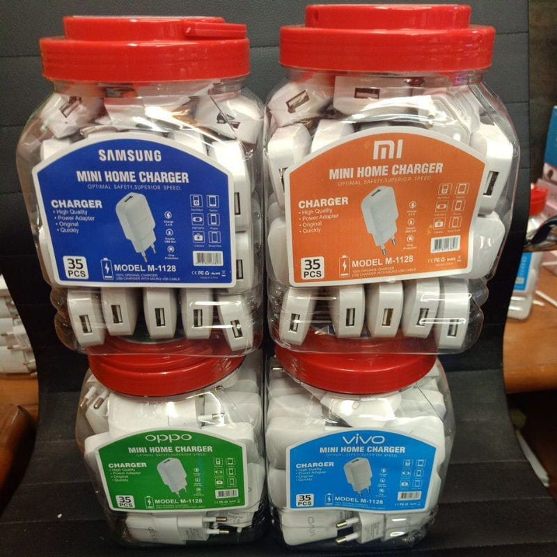 Batok Charger/ Kepala Charger/ Kepala Adaptor Brand M 1128 Sam/ Opp/ Viv/ mi - PerToples