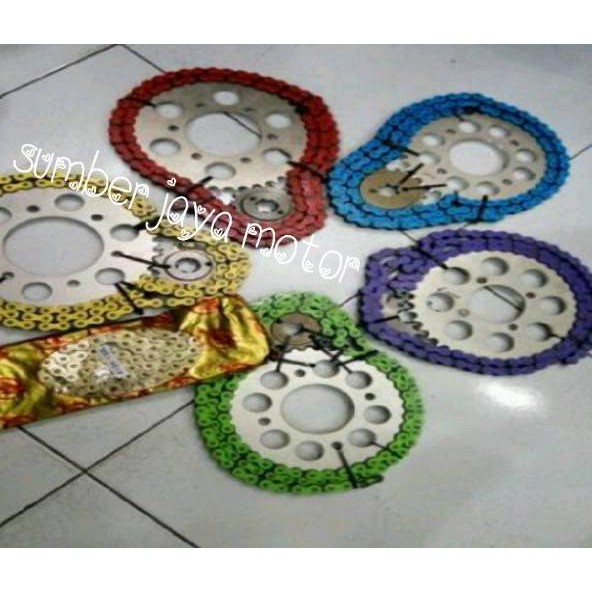◙ gear set sss vixion new rantai warna gear sss 415 ➹