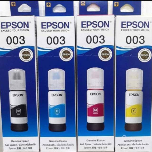 Tinta Epson 003 ORIGINAL untuk Printer L110 ,  L3110