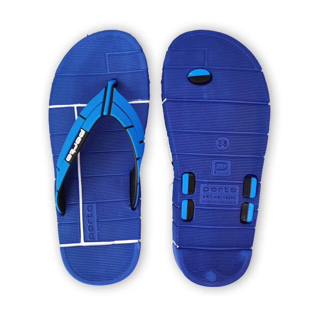 Sandal Jepit Flip Flop Karet Wanita Anti Slip Porto-1034L