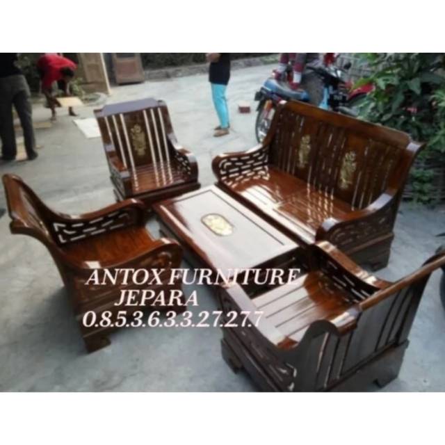 Kursi tamu jati semut mebel Jepara