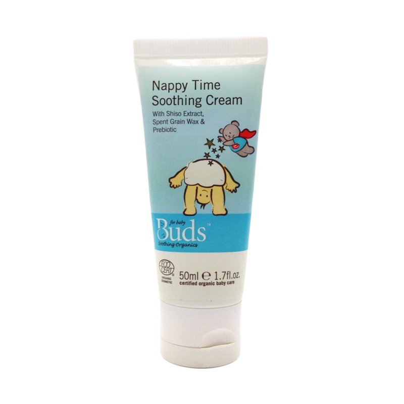 Buds Organics Nappy Time Soothing Cream - Lotion atau Krim Perawatan Ruam Popok Pantat Bayi dan Anak