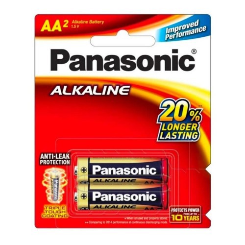 PANASONIC LR 6T / 2B BATERAI ALKALINE AA ISI 2