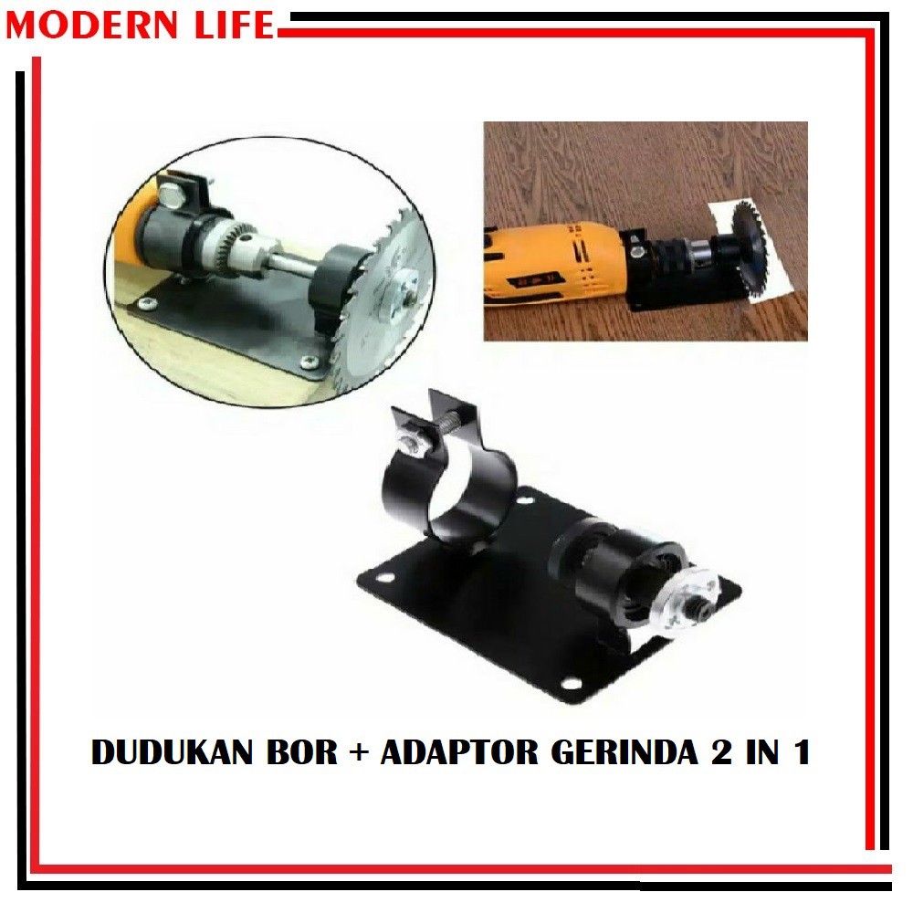 Dudukan Bor Adaptor Stand Holder Ke Gerinda Meja Gergaji