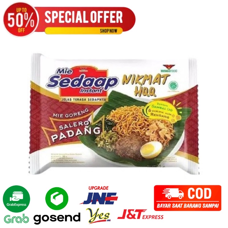 

Mie sedap Goreng Salero Padang makanan instant Bandung