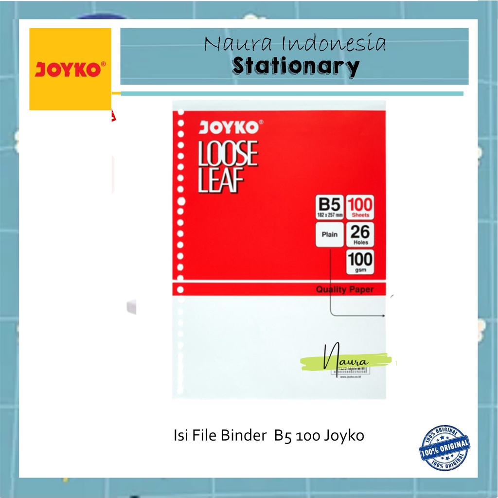 

Isi File Binder B5 100 Joyko