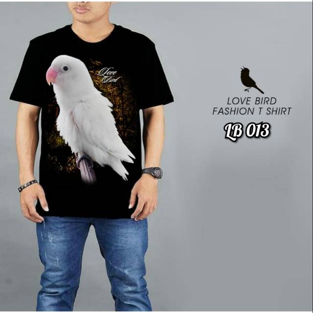 kaos lovebird albino EMF