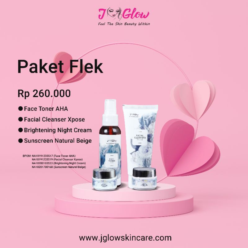 SKINCARE JGLOW PAKET FLEK