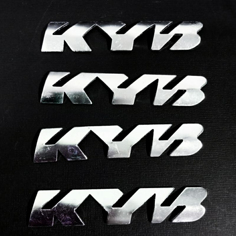 Emblem KYB Shockbreaker Depan Bahan Alumunium