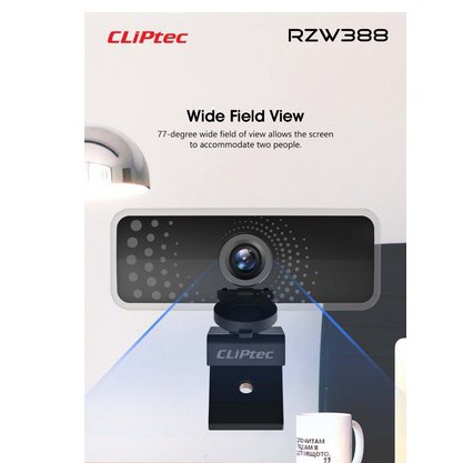 ITSTORE Webcam Full HD 1080P Wide-Angle CLIPtec RZW388 Promo RZW 388