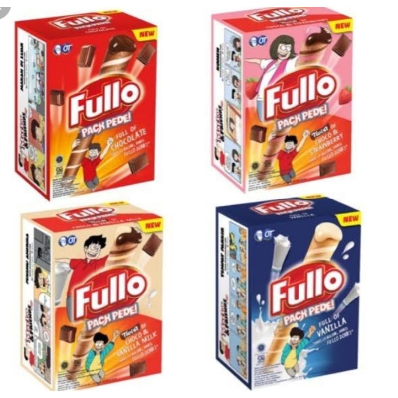

FULLO wafer Roll choclate/Vanilla/choco vanilla 228gr (24pcs)