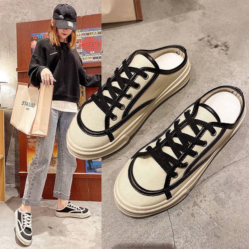 1795 Women Shoes Sepatu Sandal Murah Import Sneakers Kanvas Wanita Kekinian