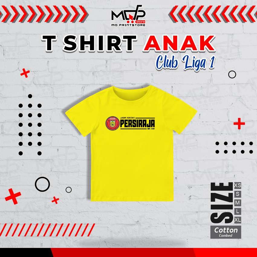 KAOS ANAK PERSIRAJA BAJU LIGA 1 BRI SEPAK BOLA TSHIRT FOOTBALL MDPRINTSTORE