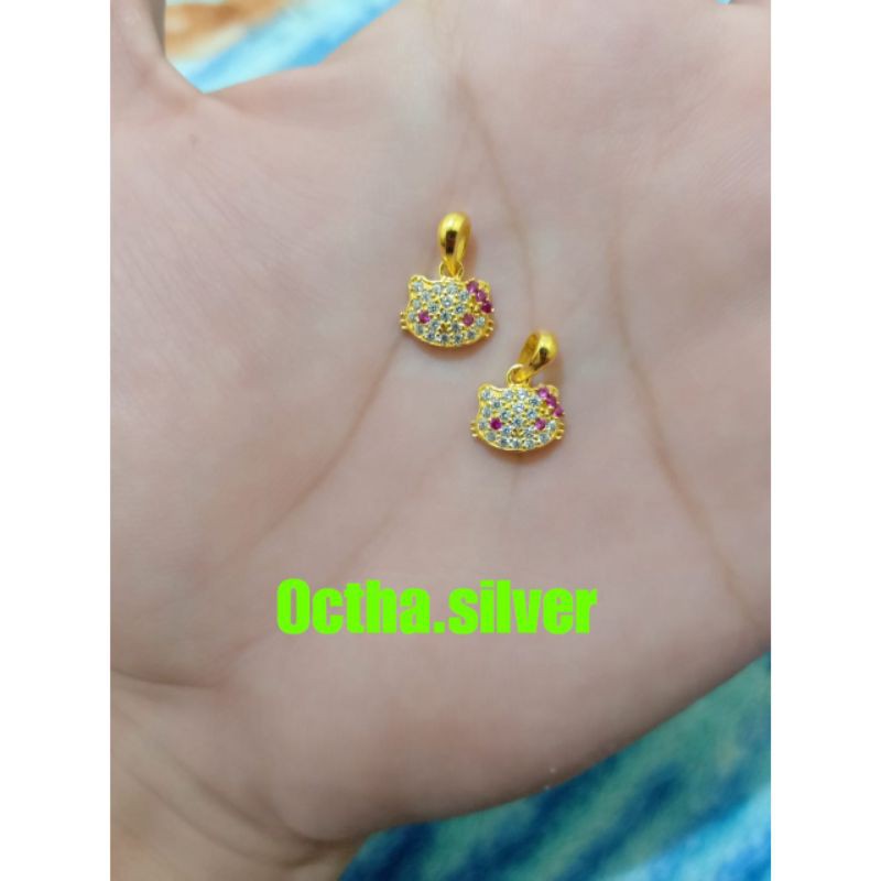 LIONTIN HELLO KITTY PERAK 925 LAPIS MAS 24K