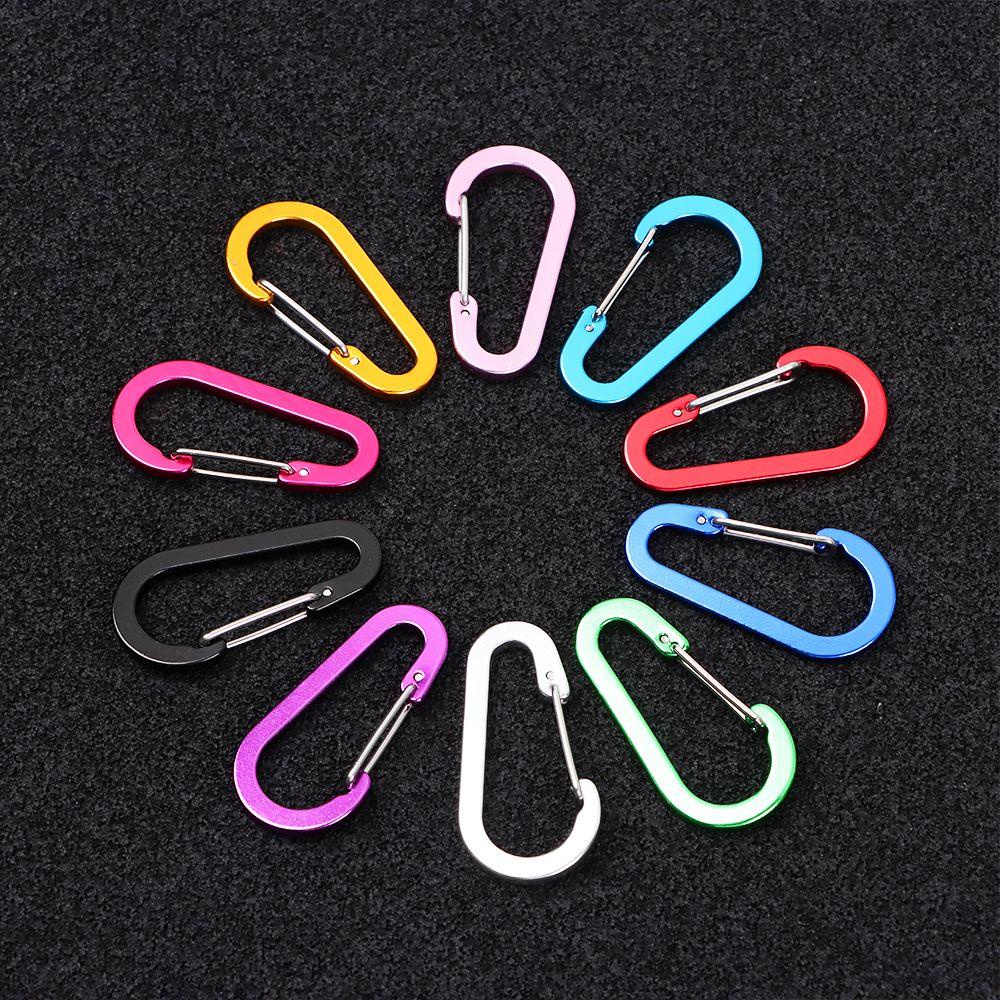 Nanas1 /2 /5pcs Memancing Carabiner Kecil Memancing Acessories Bentuk S Kait Luar Ruangan Climbing Snap Clip