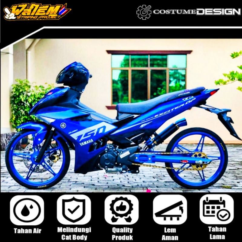 STRIPING TRANSPARAN MX KING 150 EXCITER GP 150 Y15ZR