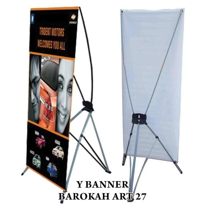 

Produk Unggulan] Y Banner ( Kaki + Cetak ) Korea 280 Gsm Ukuran 80Cm X180Cm