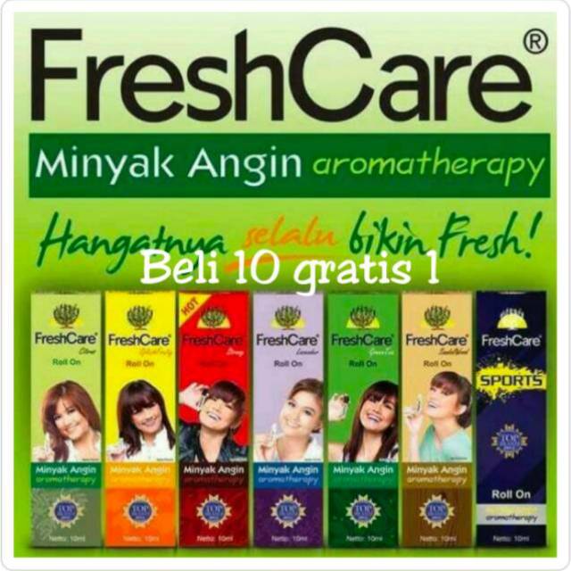 Fresh Care 10ml Minyak Angin Aroma Terapi roll on Freshcare Aromatherapy  10 ml