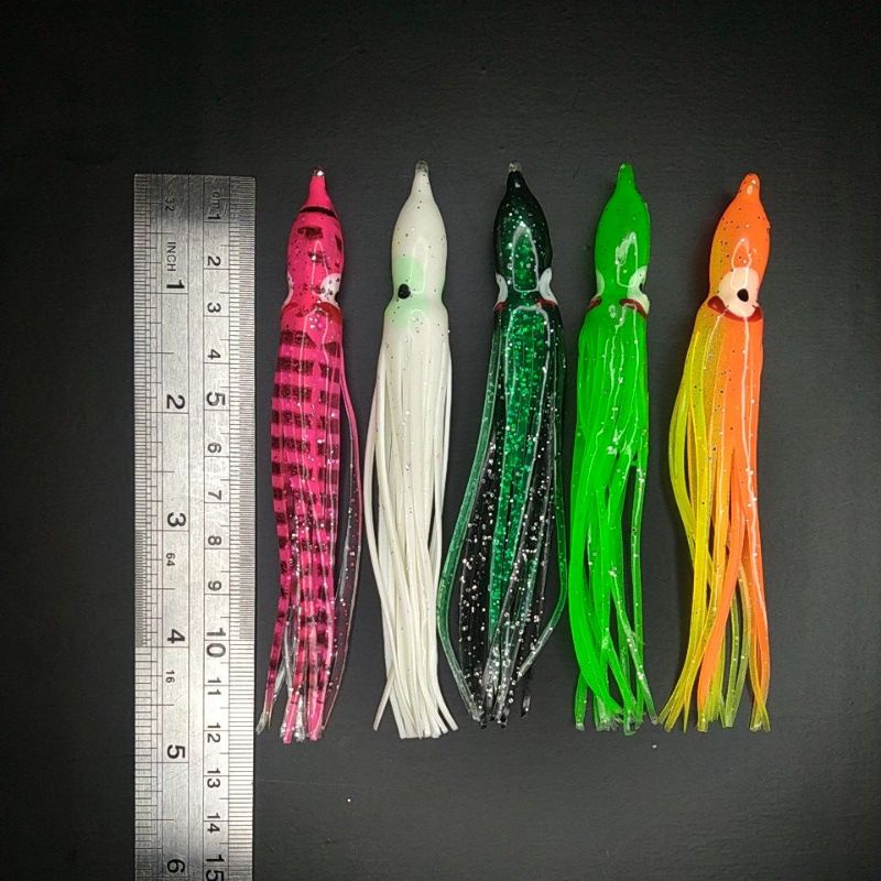 Octoous skirt Silikon 12 cm Metal Jig Asisst Hook Cumi Karet
