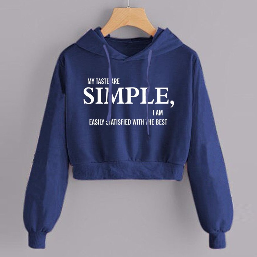 Bess - Sweater Hoodie Crop SIMPLE