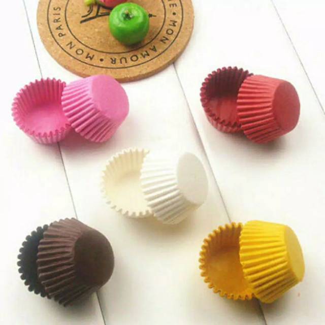 Paper Cup Mini DIVA warna 100pcs/Paper Untuk Nastar Atau Pie Mini