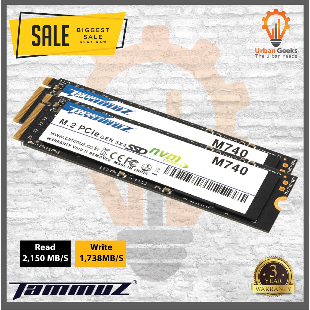 [DARI JAKARTA] Tammuz SSD M740 NVMe M.2 512 GB Alt WD