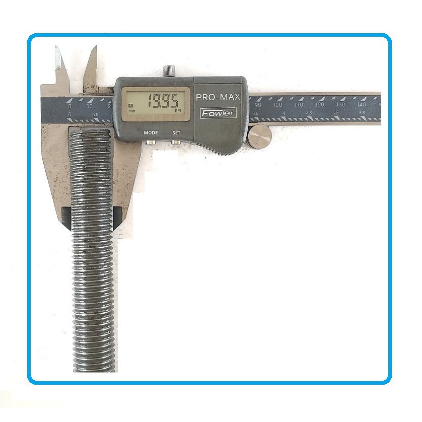 As Full Drat Baut Long Thread Bolt Stut Bolt M20 X 100 cm