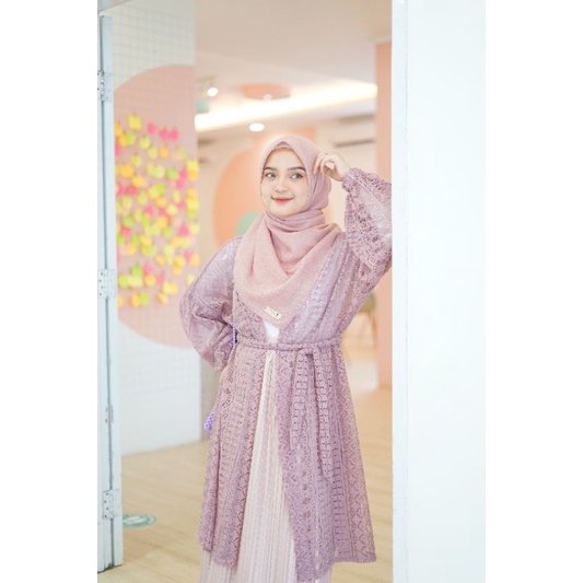 OUTER BRUKAT TALI JUMBO KARDIGAN CARDIGAN KOREA SYARI