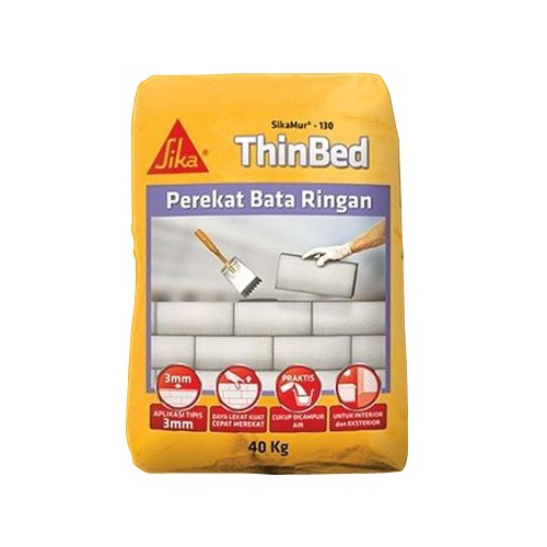 Semen Instan Perekat Bata Ringan SikaMur 130-LB 40kg