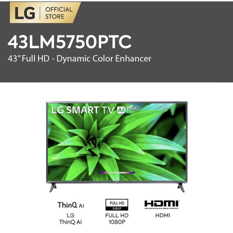 LED 43 inch LG SMART TV / DIGITAL TV 43LM5750 (MEDAN)