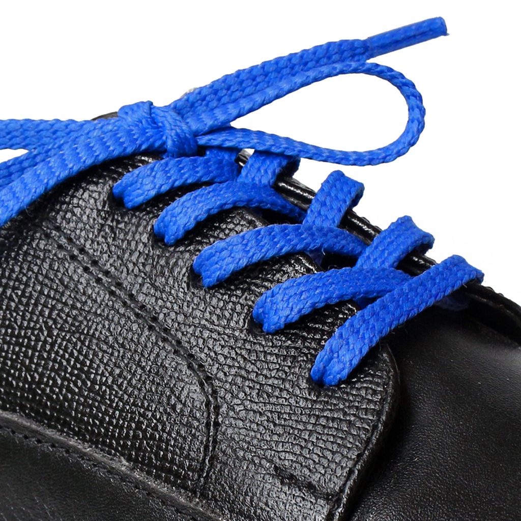 MR Shoelaces TH27 Onigirazu (Biru) Tali Sepatu Lilin Gepeng Thin 3-4mm (Waxed Laces) 50cm 80cm 120cm 150cm