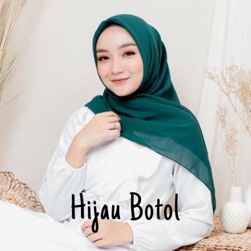Bella Square Hijab Segiempat | Kerudung Laudya Pollycotton PART 2-GreenBottle