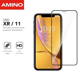 AMINO Tempered Glass 5D Untuk Iphone XR 11 Fullcover premium Glass Full Screen