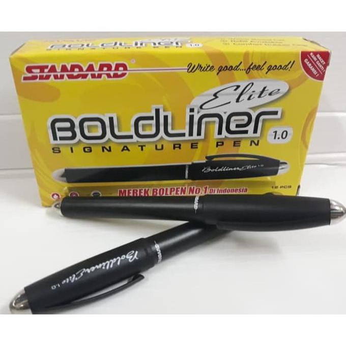 

Termurah Ballpoint Standard Boldliner Elite 1,0 Hitam Offic