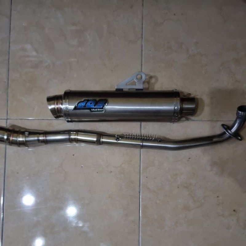 Kenalpot DOS bebek samping vegaR jupiterZ supraX smash inlet50mm