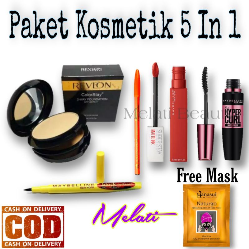 Paket Make Up Set Kecantikan / Paket Kosmetik / Make Up Wanita / Make Up Set 5 In 1