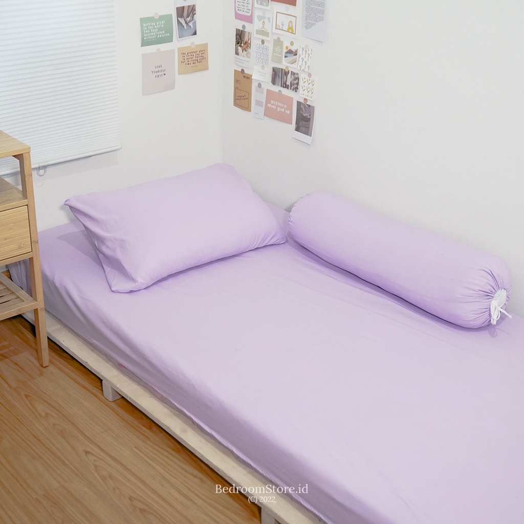 SPREI AESTHETIC POLOS LILAC ALA KOREA SUDAH TERMASUK SARBAN SARGUL