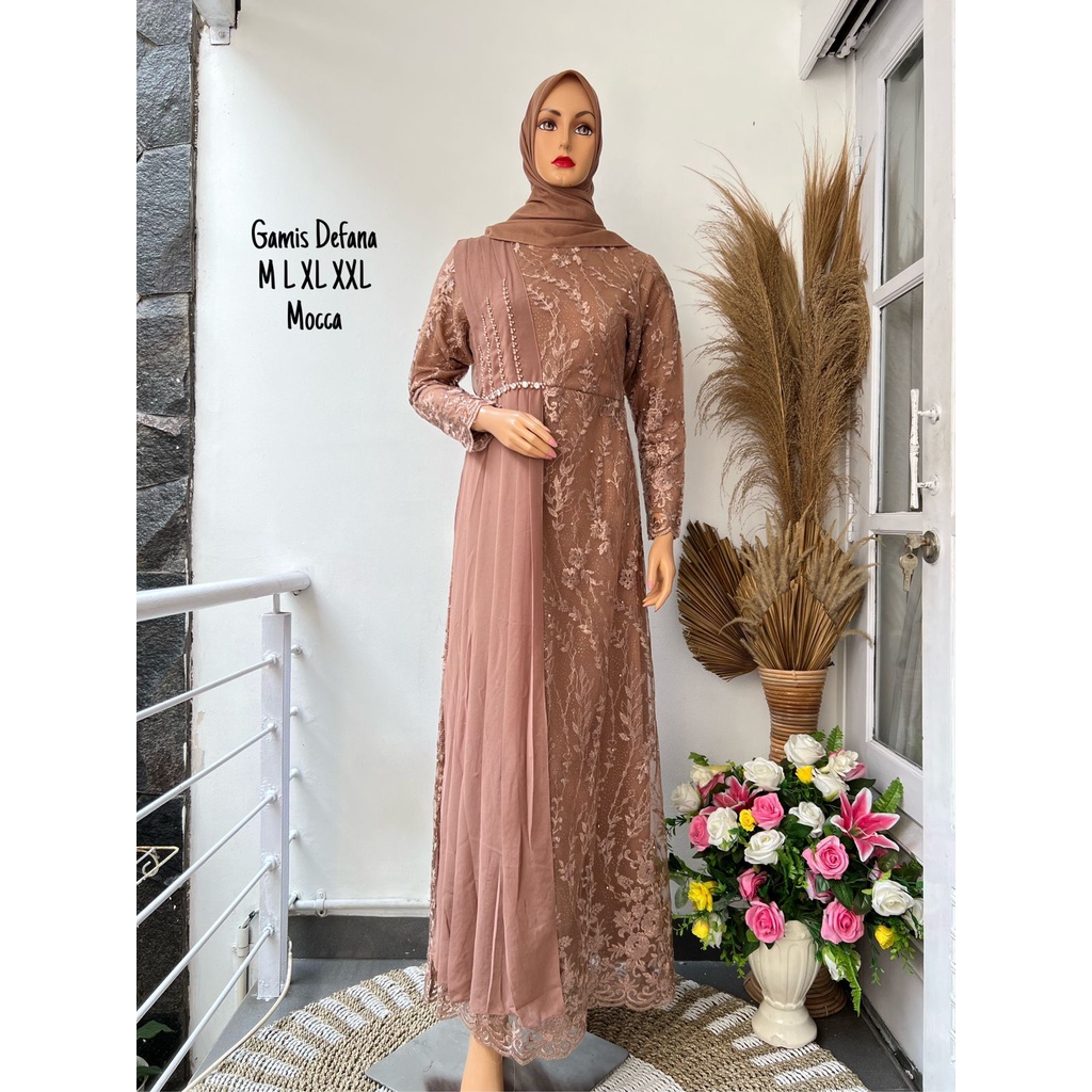 GAMIS PESTA TERBARU/ GAMIS DRFANA PREMIUM/ GAMIS KONGANGAN/ GAMIS TILE/ GAMIS/ GAMIS KEBAYA TERBARU 2022/ GAMIS BRUKAT MEWAH/ GAMIS WISUDA/GAMIS PESTA KEKINIAN